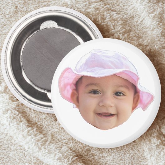Custom Baby Photo, Baby Photo Face マグネット