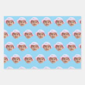 Custom Baby Photo, Baby Photo Face ラッピングペーパーシート (正面2)