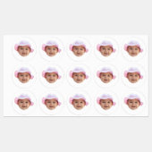 Custom Baby Photo, Baby Photo Face ラベル (シート)
