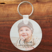 Custom Baby Photo Keychain キーホルダー (正面)