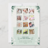 Custom Baby’s 1st Year Journey Photo Collage 招待状 (正面)