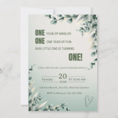 Custom Baby’s 1st Year Journey Photo Collage 招待状 (裏面)