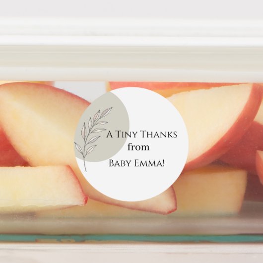 Custom Baby Shower Stickers - Modern Simple Design ラベル (貼付)