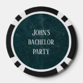 Custom Bachelor & Party ocean ポーカーチップ (裏面)