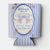Custom Bachelorette | Last Toast on the Coast 缶クーラー (正面)