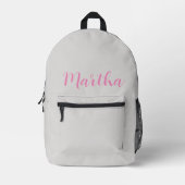 Custom backpack, personalized school bags  プリントバックパック (正面)