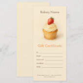Custom Bakery Gift Certificate  (正面/裏面)