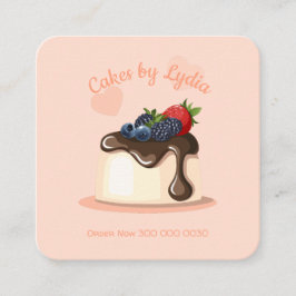 Custom Bakery Loyalty Card スクエア名刺
