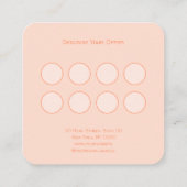 Custom Bakery Loyalty Card スクエア名刺 (裏面)
