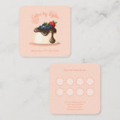 Custom Bakery Loyalty Card スクエア名刺 (正面/裏面)