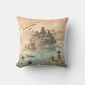 Custom Bali Indonesia Family Travel Keepsake クッション (正面)