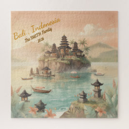 Custom Bali Indonesia Family Travel Keepsake ジグソーパズル