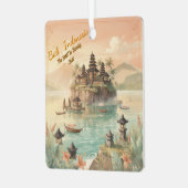 Custom Bali Indonesia Family Travel Keepsake メタルオーナメント (正面左)