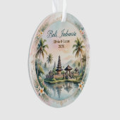 Custom Bali Indonesia Honeymoon Keepsake オーナメント (正面)