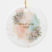 Custom Bali Indonesia Honeymoon Keepsake セラミックオーナメント (裏面)