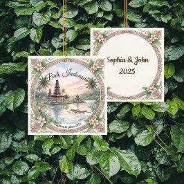 Custom Bali Indonesia Travel Ornament セラミックオーナメント