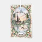 Custom Bali Indonesia Travel Ornament メタルオーナメント (正面左)