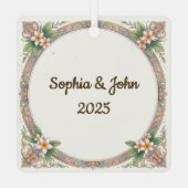 Custom Bali Indonesia Travel Ornament メタルオーナメント (裏面)