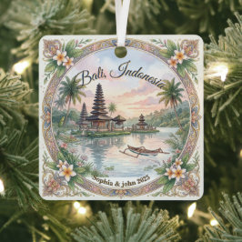Custom Bali Indonesia Travel Ornament メタルオーナメント