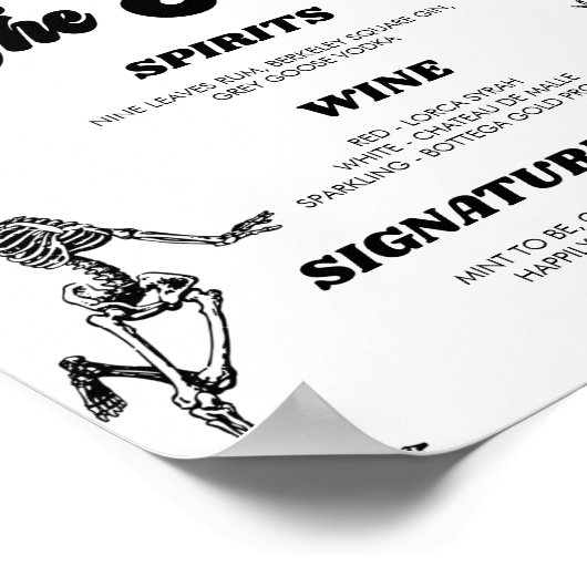 Custom Bar Sign ポスター (角)