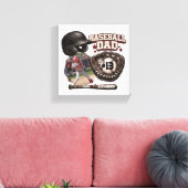 Custom Baseball Dad Photo Name キャンバスプリント (インサイチュ (リビング))