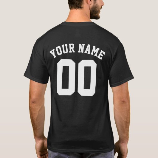 Custom Baseball Dad Team Name Number  Tシャツ (裏面)