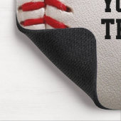 Custom Baseball Stitches & Leather Sports Graphic マウスパッド (コーナー)