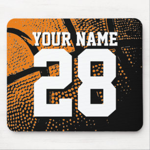 Custom basketball sports jersey number and name マウスパッド