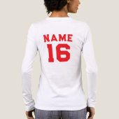Custom Basketball tee,player Name Jersey Number  トライブレンドＴシャツ (背面)