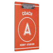 Custom Basketball Textured Coach Sporty クリップボード (右)