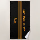 Custom basketball towel with bold ‘Shoot. Score. ビーチタオル (正面)