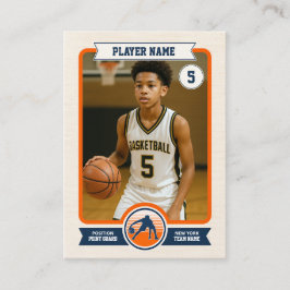 Custom Basketball Trading Card, Retro Player Card コーリングカード