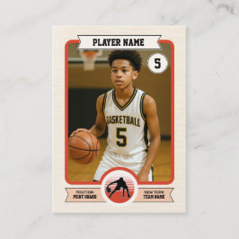Custom Basketball Trading Card, Retro Player Card コーリングカード