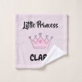 Custom Bath Washcloth & Towels Set, Girl Princess  バスタオルセット (ウォッシュタオル)