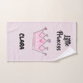 Custom Bath Washcloth & Towels Set, Girl Princess  バスタオルセット (ハンドタオル)