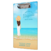 Custom Beach House Coastal Ocean Clipboard クリップボード (左)
