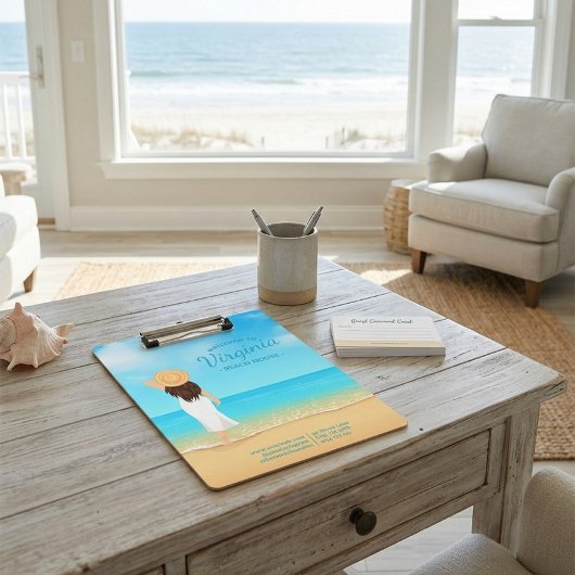 Custom Beach House Coastal Ocean Clipboard クリップボード
