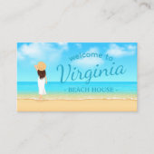 Custom Beach House Referral Card  名刺 (正面)