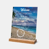 Custom Beach House Rentals Home Wifi Instructions  アクリルサイン (傾斜)