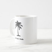Custom Beach Palm Tree Nautical コーヒーマグカップ (正面左)