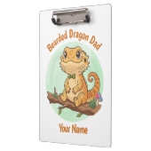 Custom Bearded Dragon Dad Clipboard クリップボード (左)