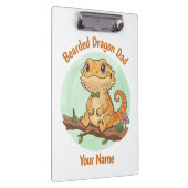 Custom Bearded Dragon Dad Clipboard クリップボード (右)