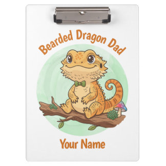Custom Bearded Dragon Dad Clipboard クリップボード