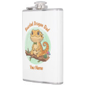 Custom Bearded Dragon Dad Flask フラスク (左)