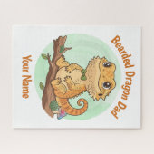 Custom Bearded Dragon Dad Jigsaw Puzzle  ジグソーパズル (横)