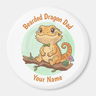 Custom Bearded Dragon Dad Magnet マグネット