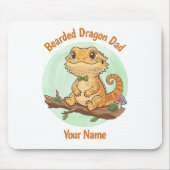 Custom Bearded Dragon Dad Mouse Pad マウスパッド (正面)