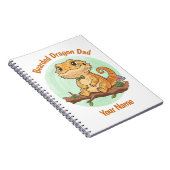 Custom Bearded Dragon Dad Notebook ノートブック (右側)