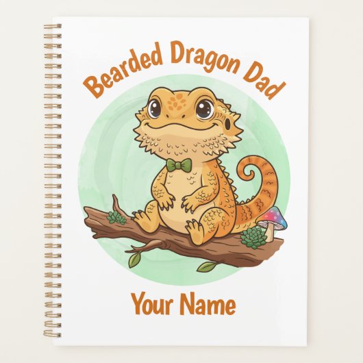 Custom Bearded Dragon Dad Planner プランナー手帳 (正面)