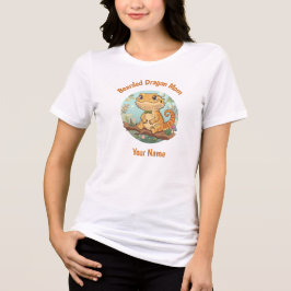 Custom Bearded Dragon Mom トライブレンドＴシャツ